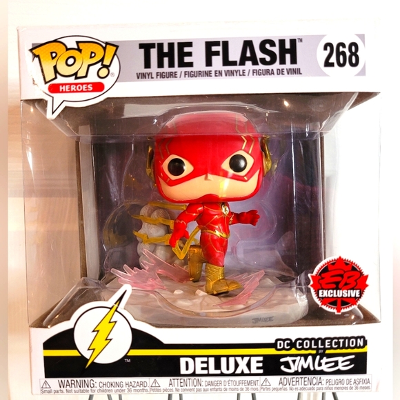 New Funko Pop! Deluxe DC Collection by Jim Lee The Flash #268 - Picture 2 of 7